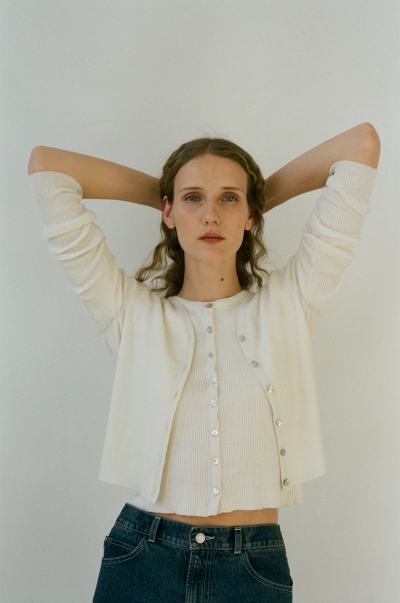 NOLITA CARDIGAN - SALT