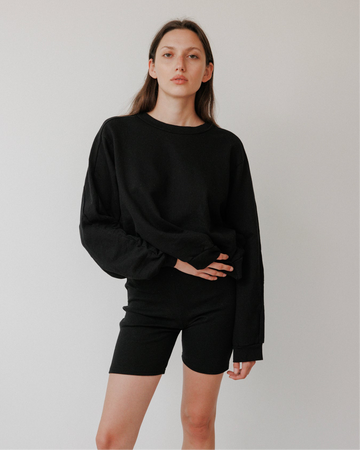 EASY SUMMER SWEATSHIRT - BLACK