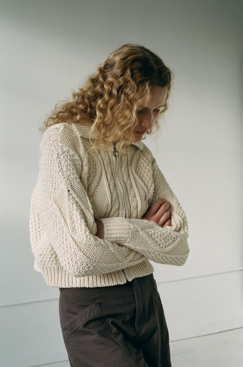 DONEGAL CARDIGAN - NATURAL