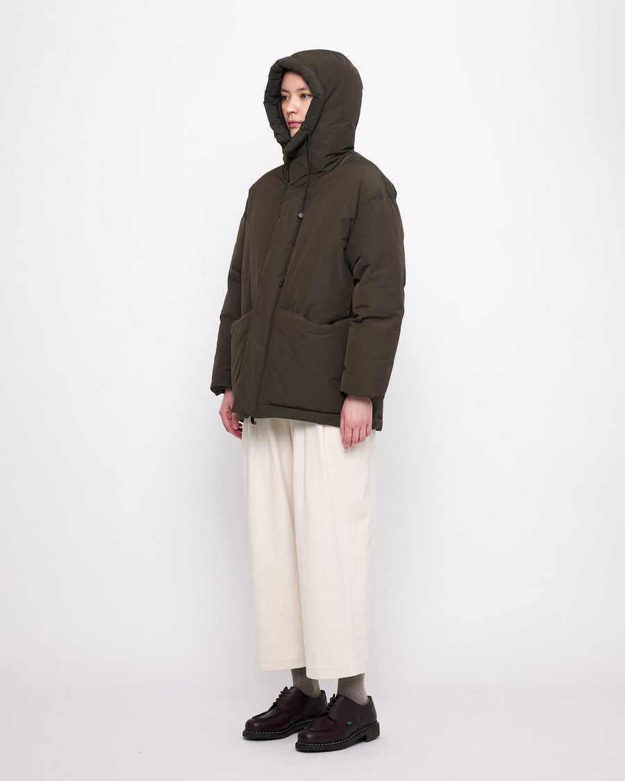 HOODED PUFFER - OLIVE