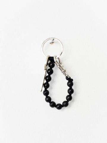 SHORT KEYHOLDER - SMALL PERLEN - BLACK