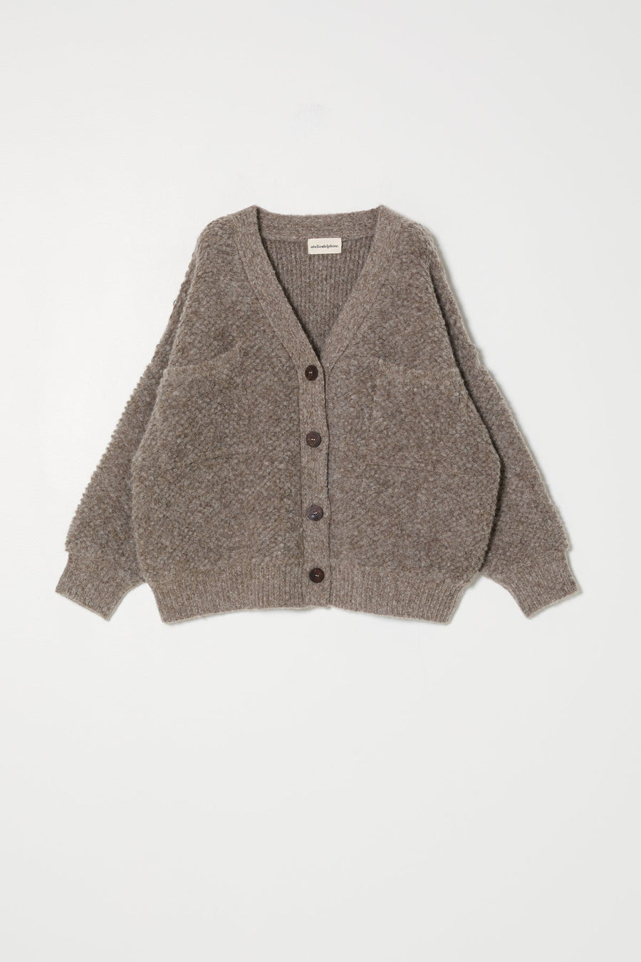 AMELIA CARDIGAN - FRENCH TERRY - DEER