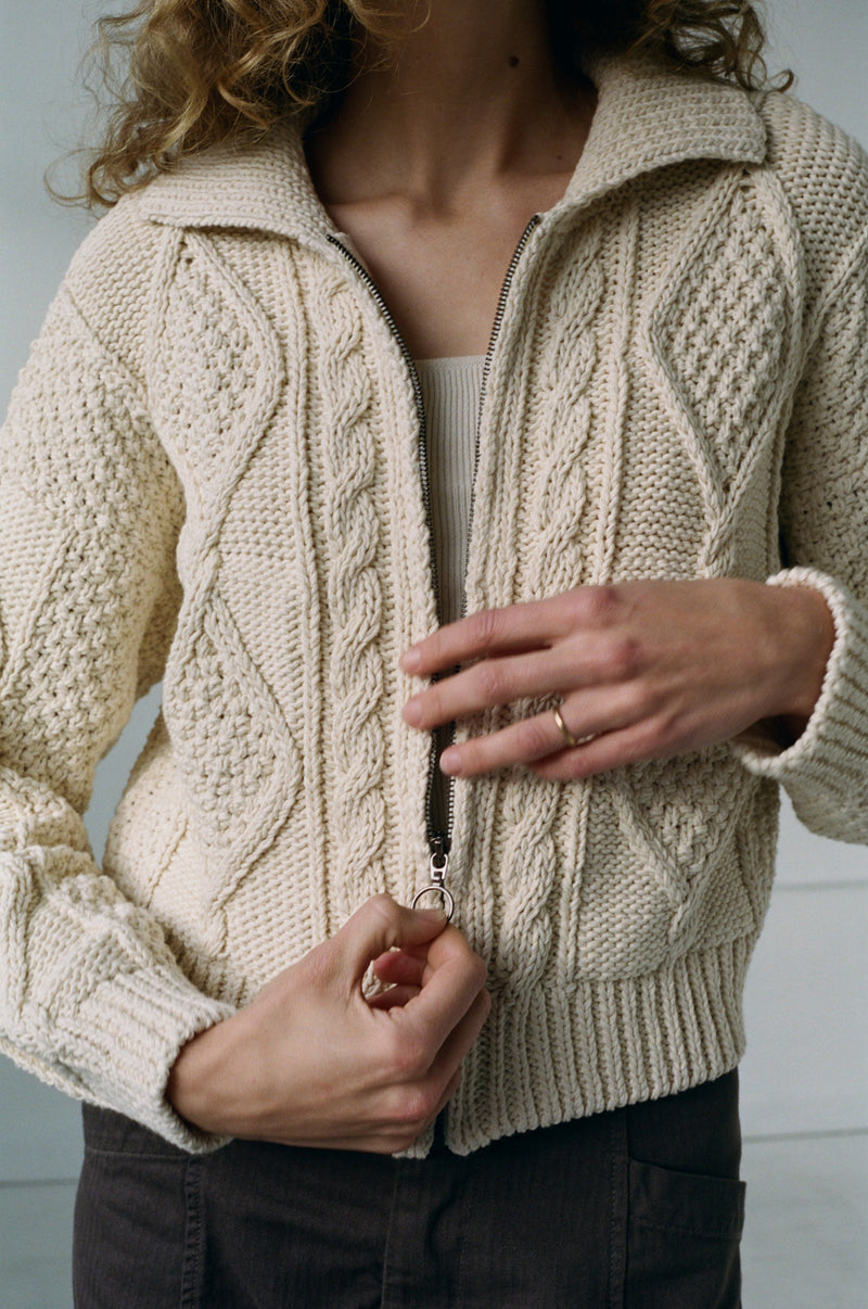 DONEGAL CARDIGAN - NATURAL
