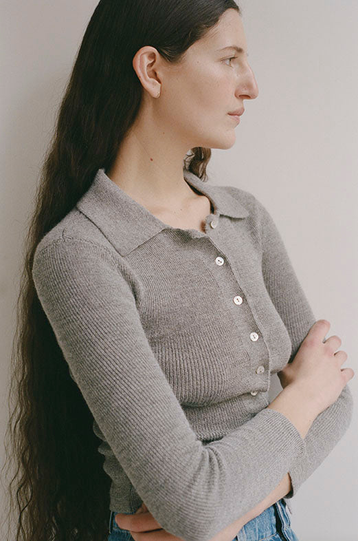 SELMA CARDIGAN - MELANGE GREY