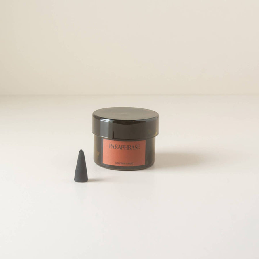 SAFFRON & OUD INCENSE CONES