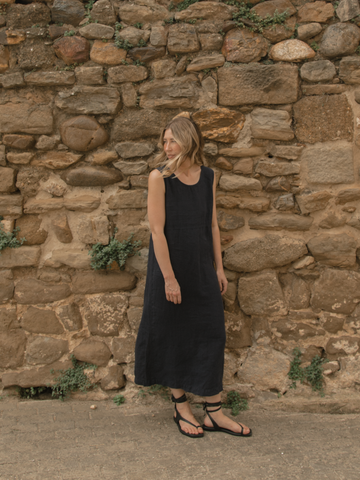 HEIDI DRESS - NAVY