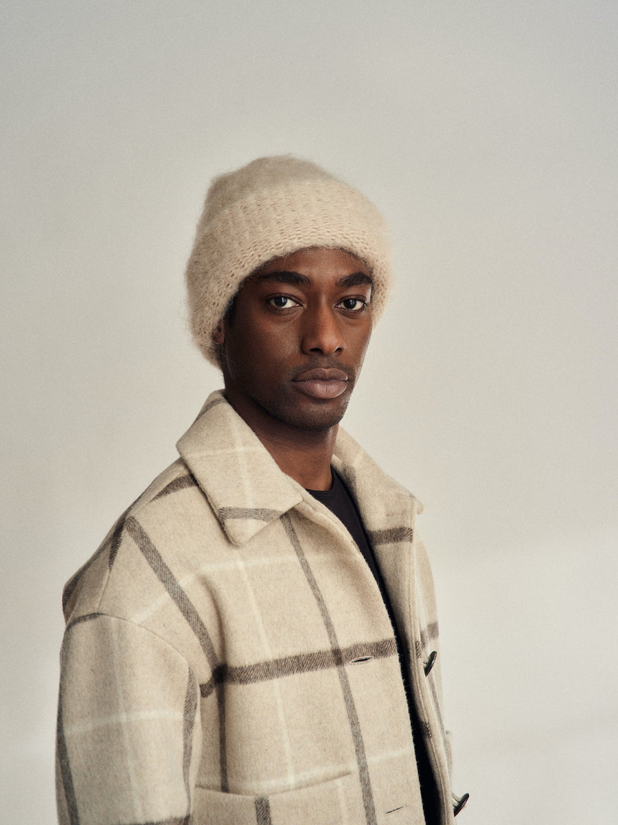 CLOUD MOHAIR BEANIE - OAT