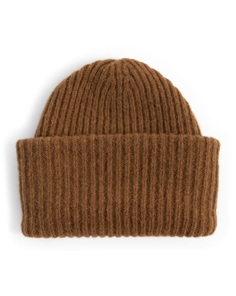 MORA CHUNKY BEANIE - TOBACCO