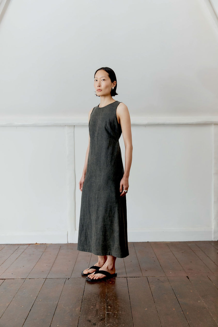 japanese linen dress Cawley Erika – Black Cotton Satin Do not miss your Palm Beach Dress - Apparel Best Seller Exclude US Women's size:48