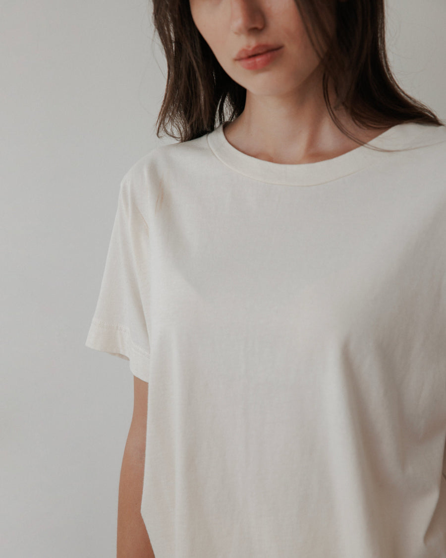 BOXY TEE - NATURAL