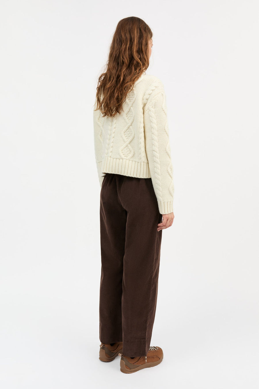 JASMINE PANTS - DARK BROWN CORDUROY