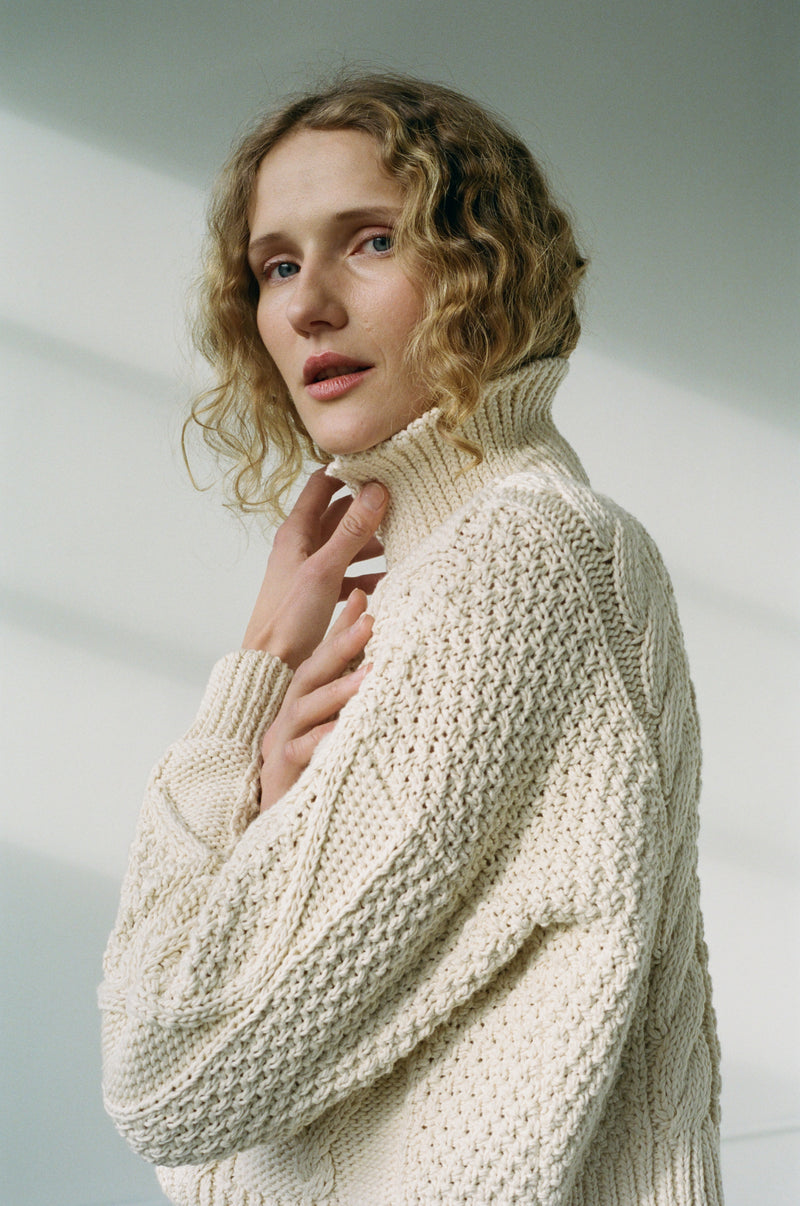 DONEGAL CARDIGAN - NATURAL