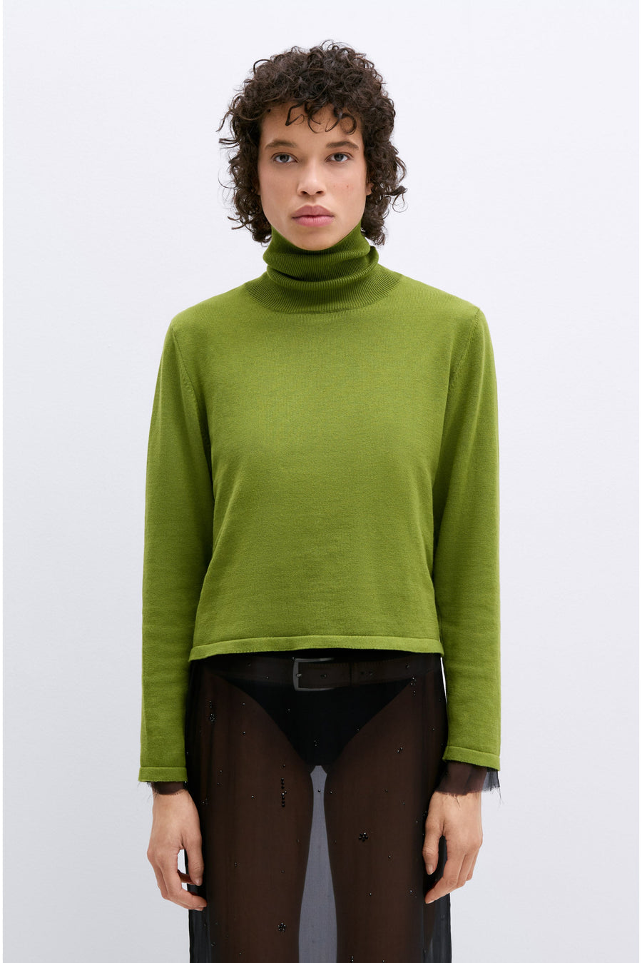 COTTON & CASHMERE SWEATER - WOODBINE