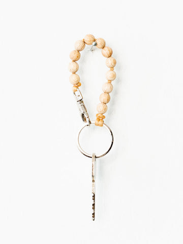 SHORT KEYHOLDER - SMALL PERLEN - NATURAL