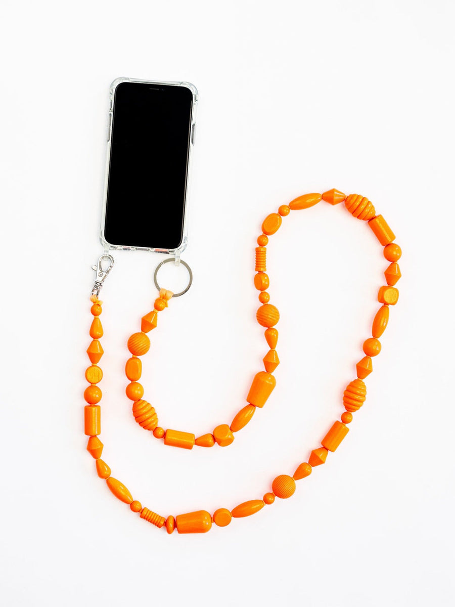 HANDYKETTE PHONE NECKLACE - BUNTER MIX - NEON ORANGE