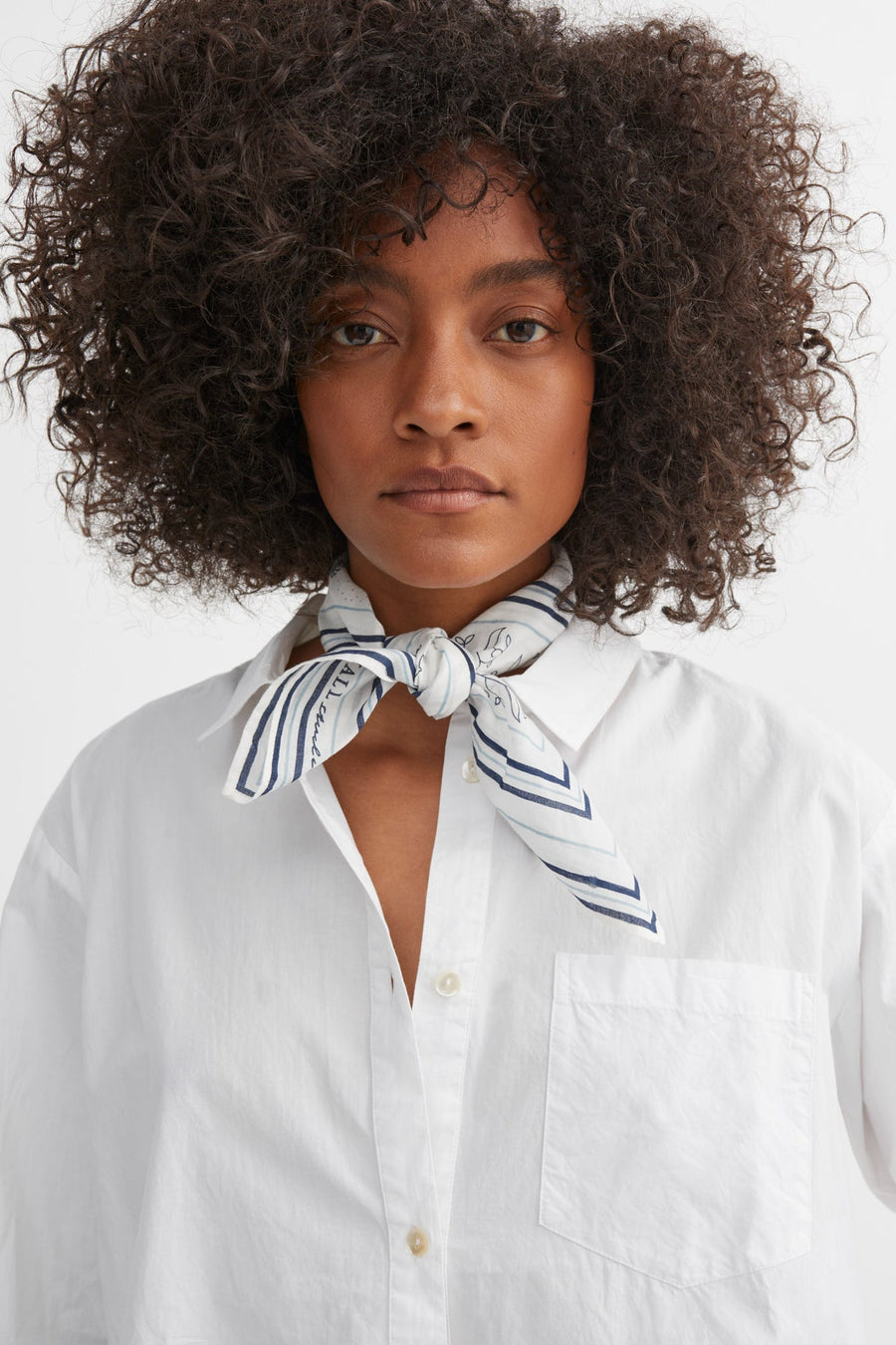 CLASSIC SCARF 50x50 - WHITE