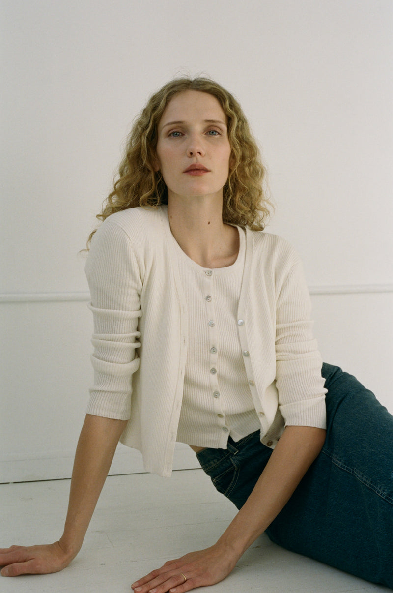 NOLITA CARDIGAN - SALT