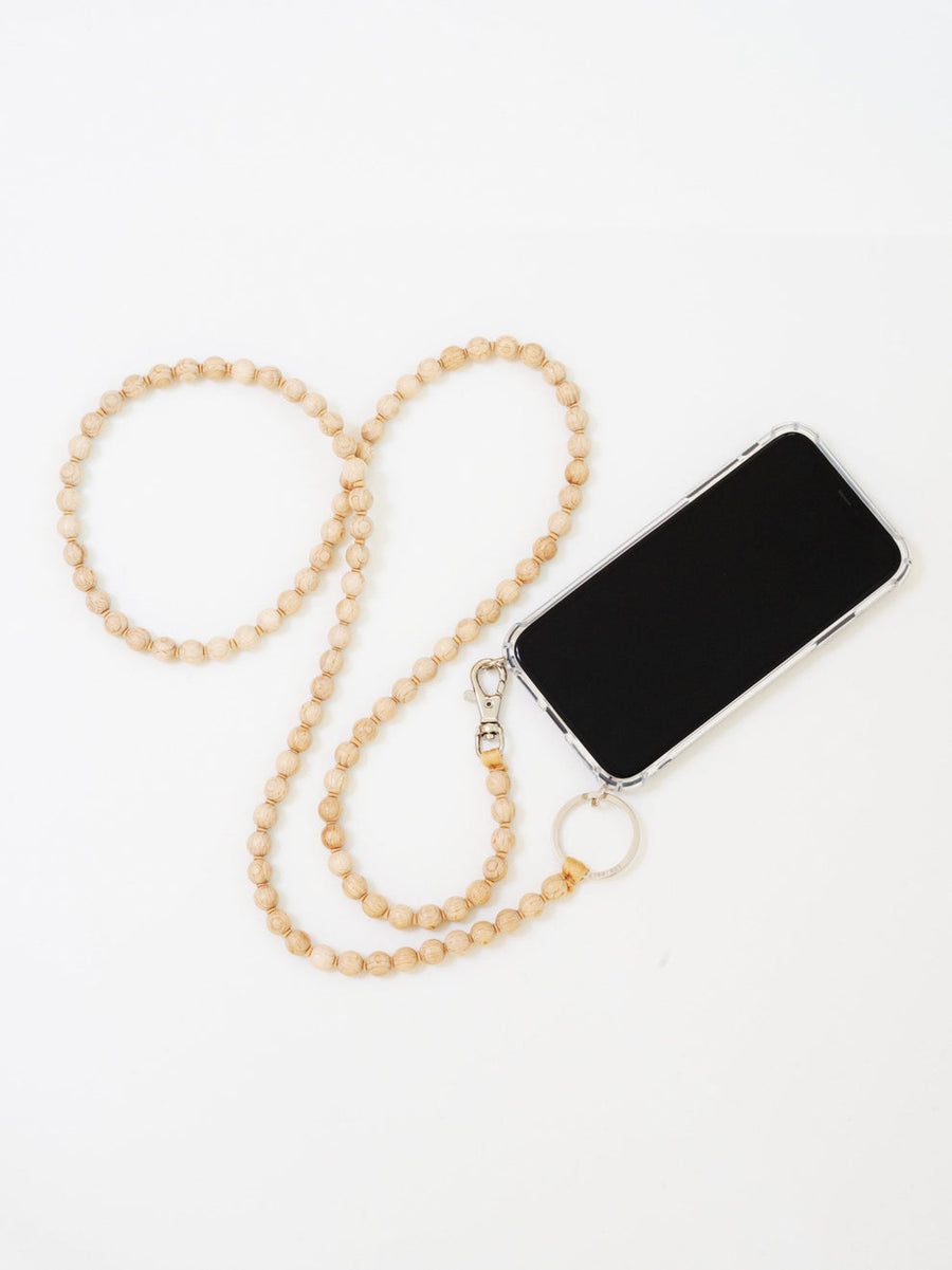 HANDYKETTE PHONE NECKLACE - SMALL PERLEN - NATURAL