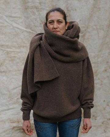 MEA SCARF - BUREL BROWN