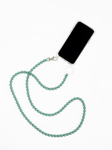 HANDYKETTE PHONE NECKLACE - SMALL PERLEN - SALVIA