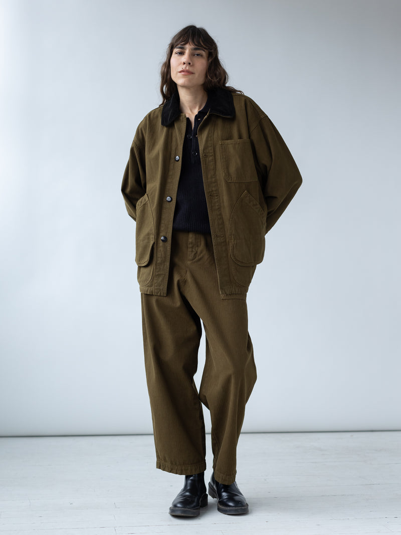 PAINTER COAT - DARK OLIVE