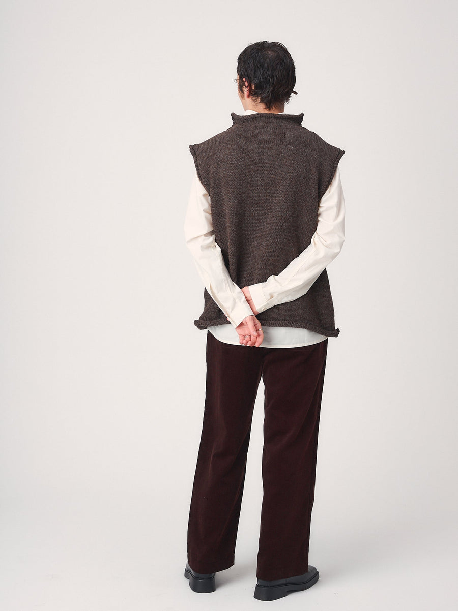 FISHERMAN VEST - BROWN