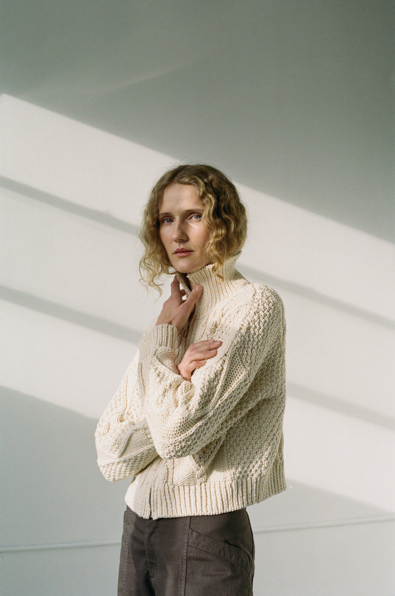 DONEGAL CARDIGAN - NATURAL