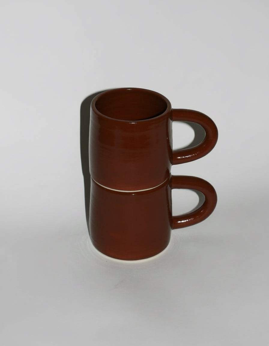 HANDMADE CERAMIC MUG - CHOCOLATE