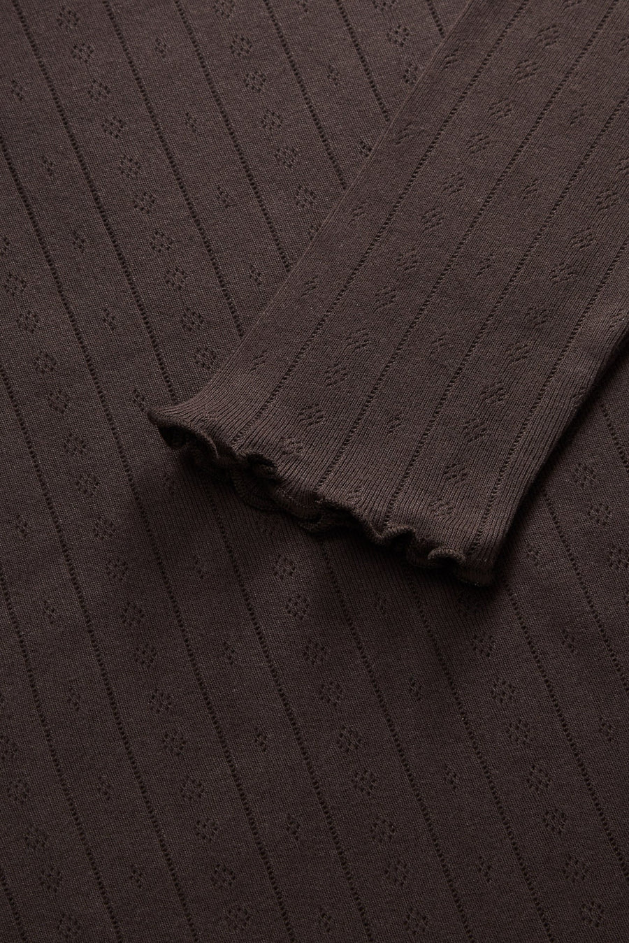 EDIE BLOUSE - DARK BROWN