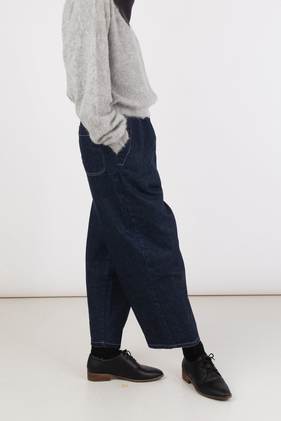 BARREL PANT - DARK INDIGO