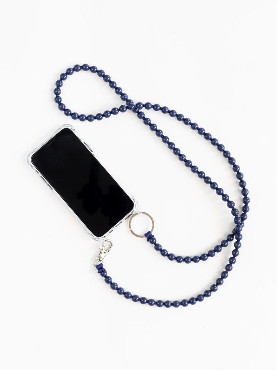 HANDYKETTE PHONE NECKLACE - SMALL PERLEN - BLUEBERRY