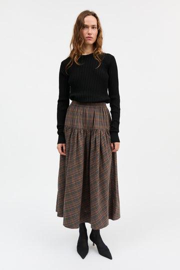 LILI SKIRT - RED/GREEN CHECK