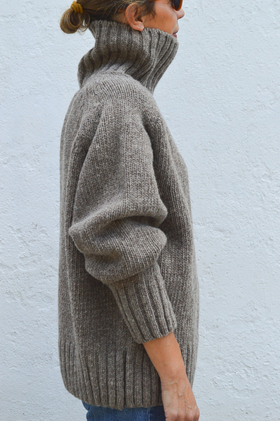 OVERSIZED RINGO SWEATER - DARK GREY MELANGE
