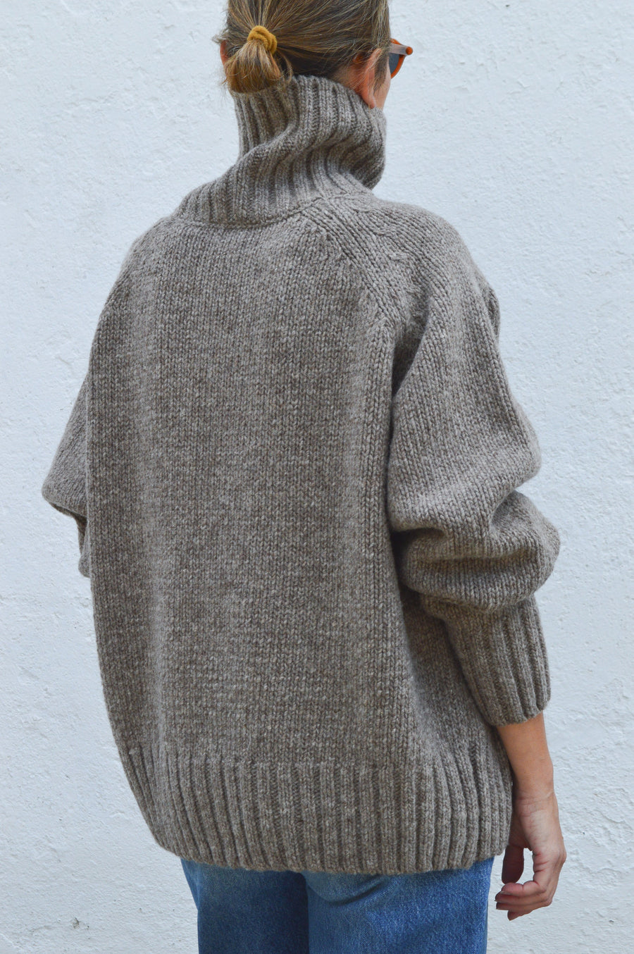 OVERSIZED RINGO SWEATER - DARK GREY MELANGE