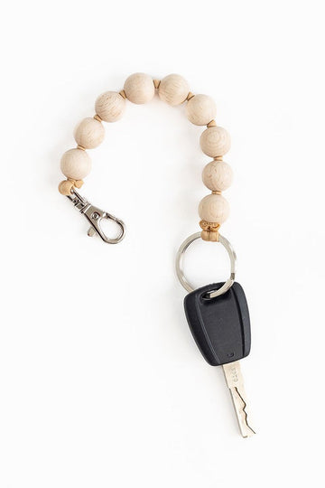 SHORT KEYHOLDER - BIG PERLEN - NATURAL