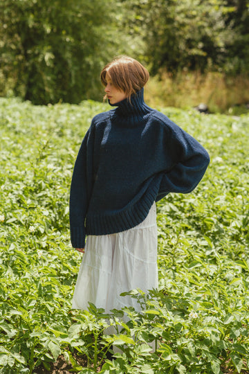 OVERSIZED RINGO SWEATER - MARINO