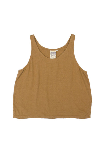 CROPPED TANK TOP - COYOTE