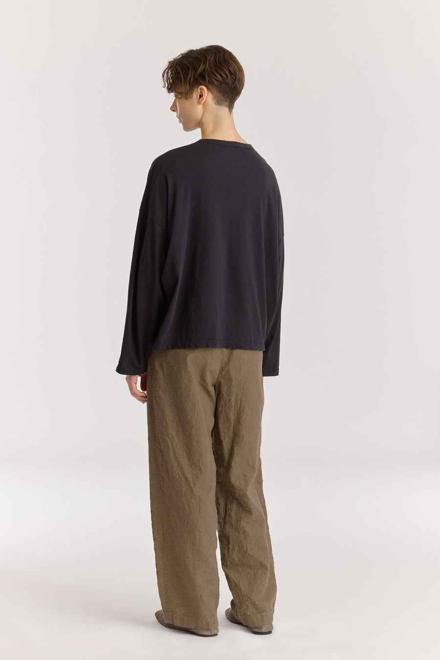 WIDE LONGSLEEVE TEE - BLACK