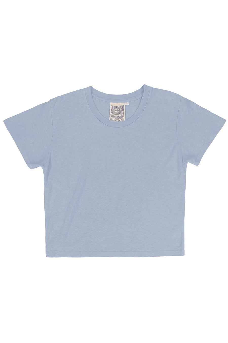 CROPPED LOREL TEE - COASTAL BLUE