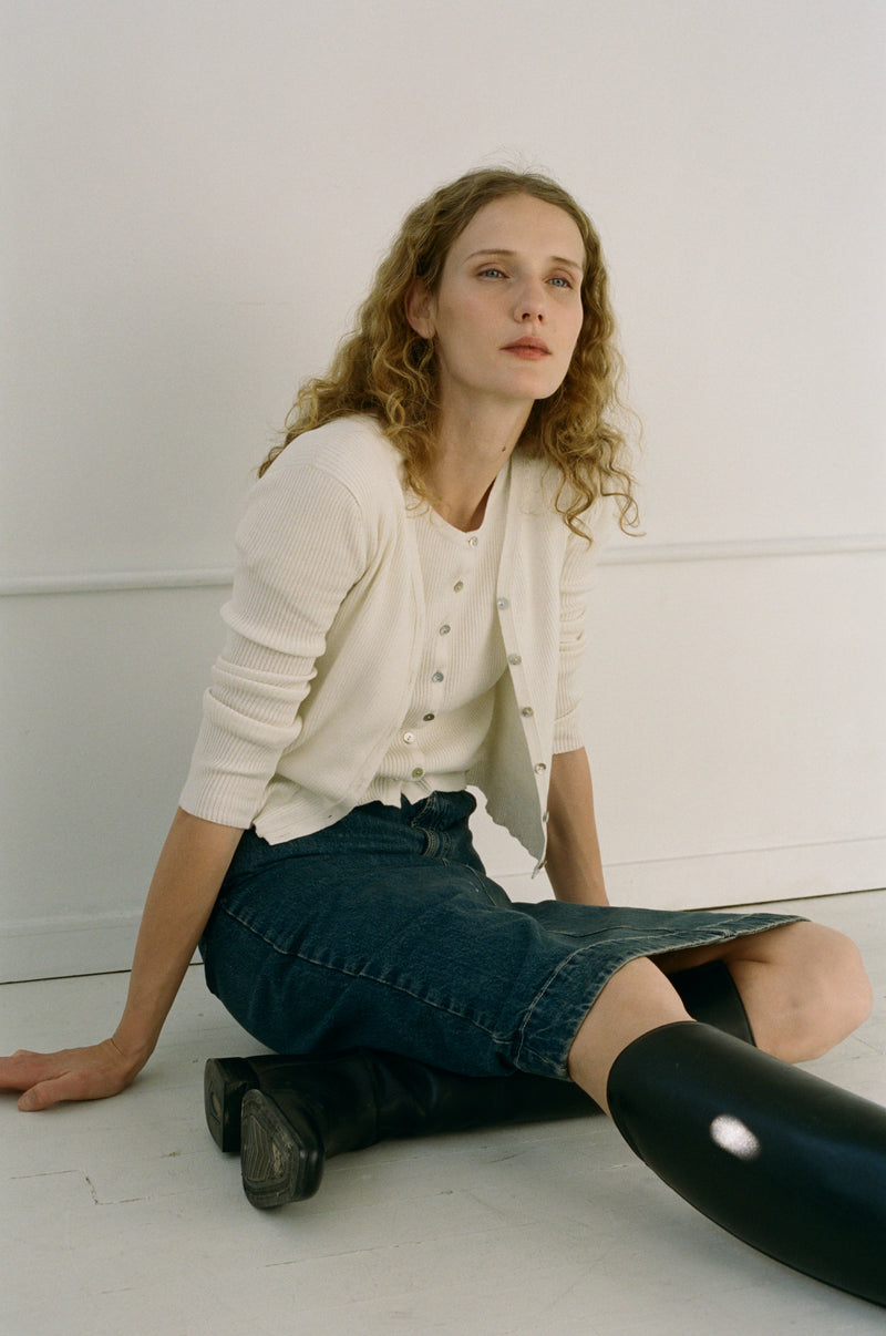 NOLITA CARDIGAN - SALT