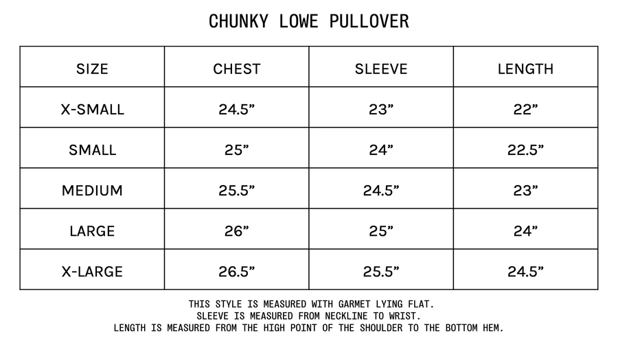 CHUNKY LOWE PULLOVER - MARLED CANVAS