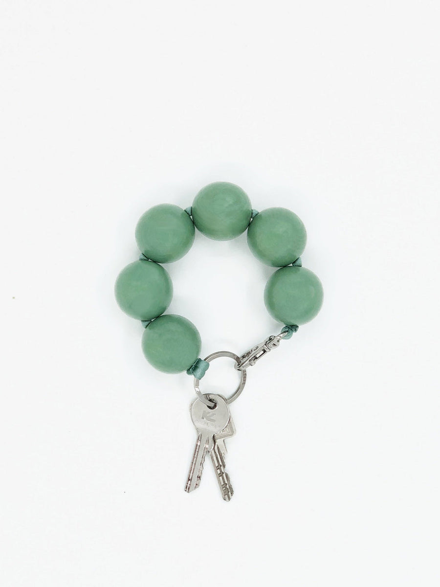 SHORT KEYHOLDER - XL PERLEN - SALVIA