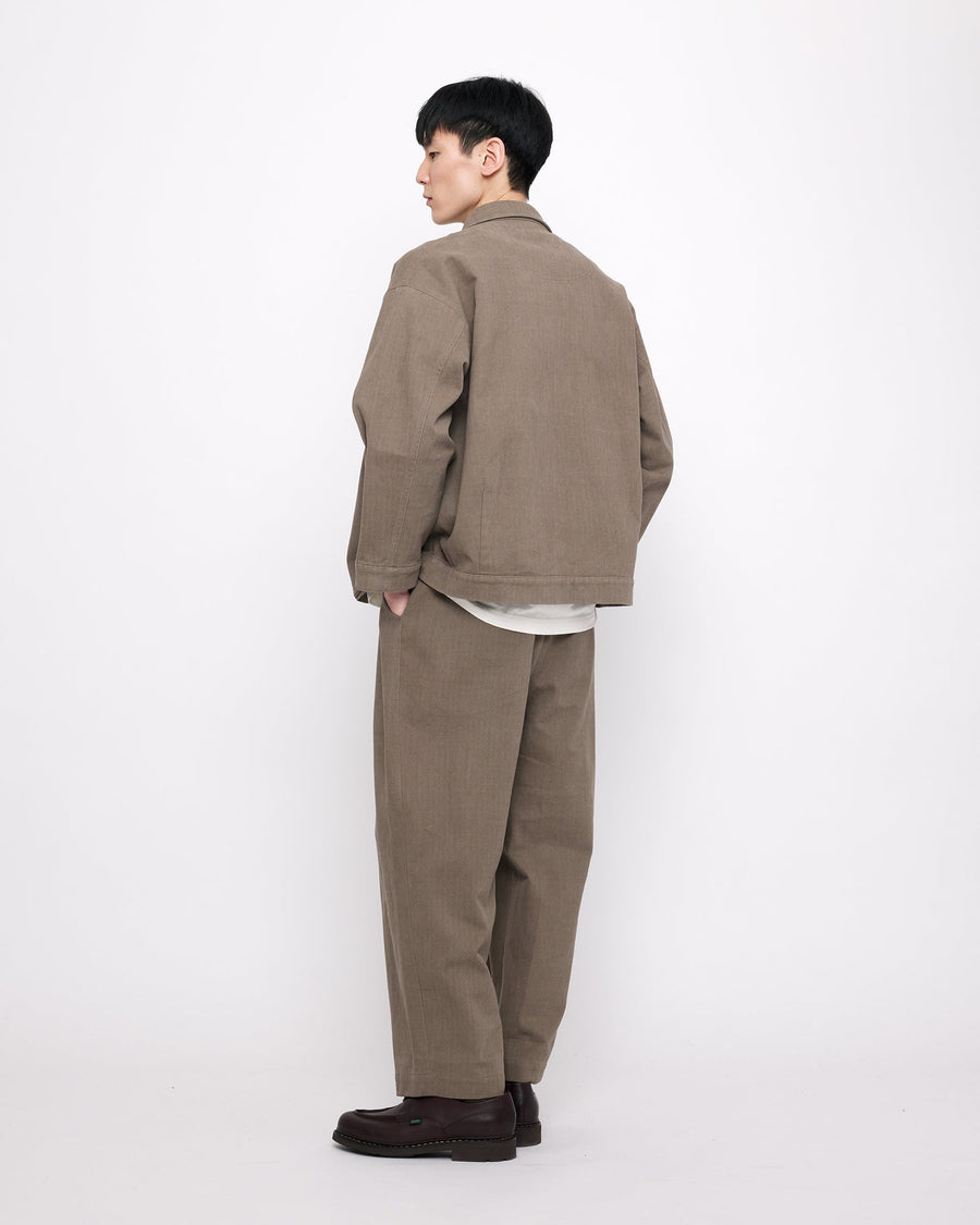 SIGNATURE PANEL POCKET SHIRT JACKET - UMBER