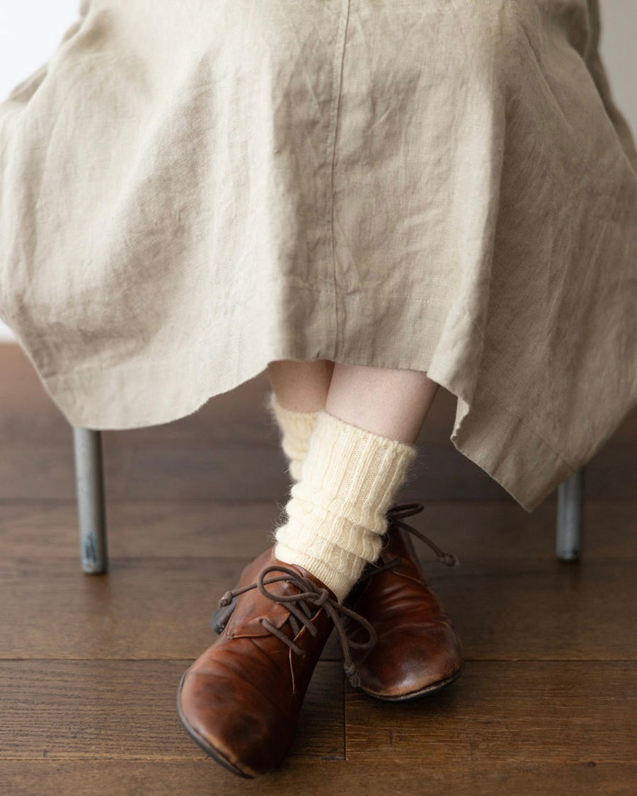 MOHAIR SOCKS - CREAM