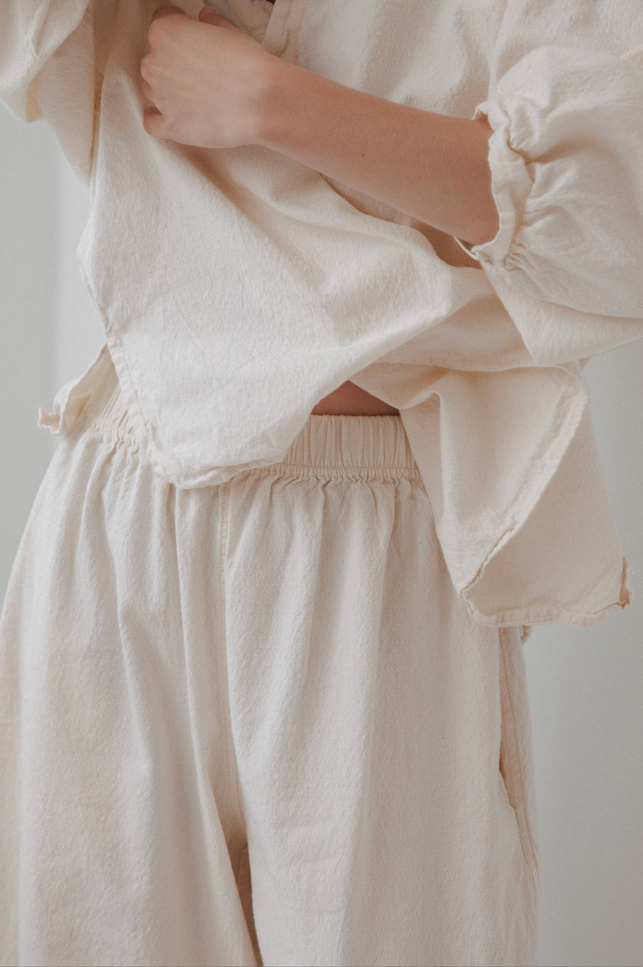 WIDE TROUSER - NATURAL