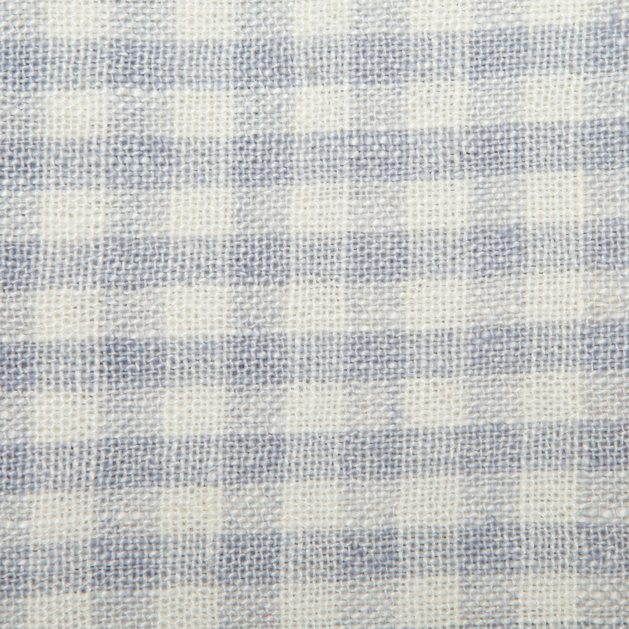 LINEN TEA TOWEL - BLUE/COGNAC GINGHAM