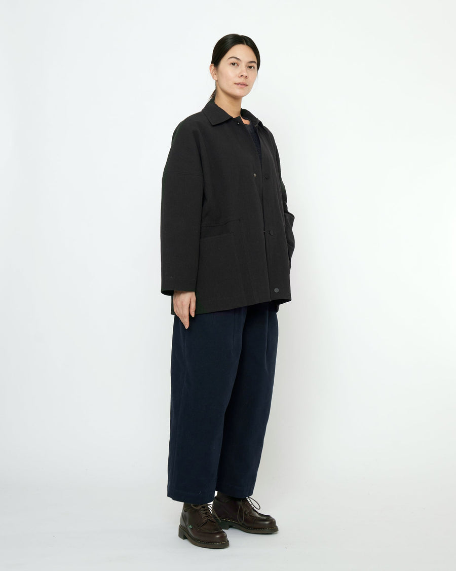 POCKETS SHIRT JACKET - BLACK