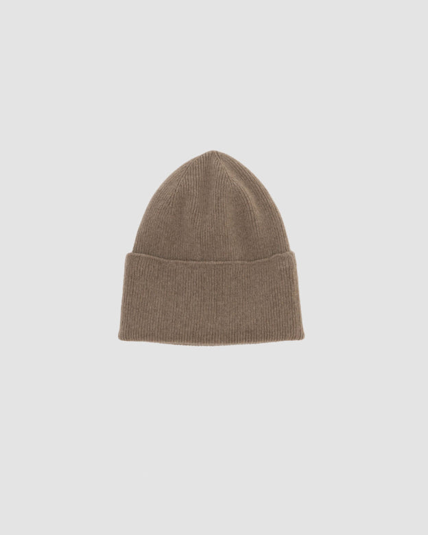 WHIT CASHMERE BEANIE - STOPPA BROWN