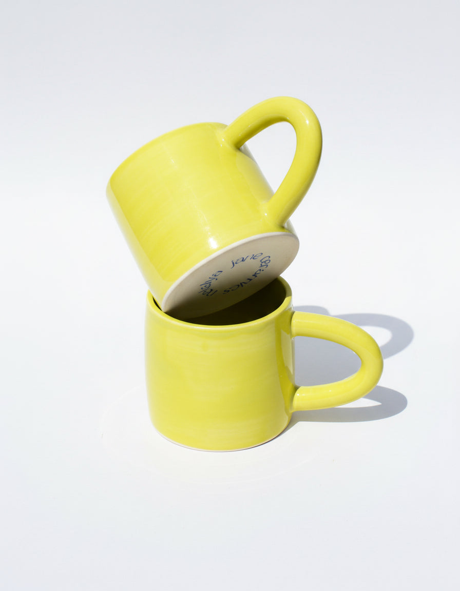 HANDMADE CERAMIC MUG - CHARTREUSE