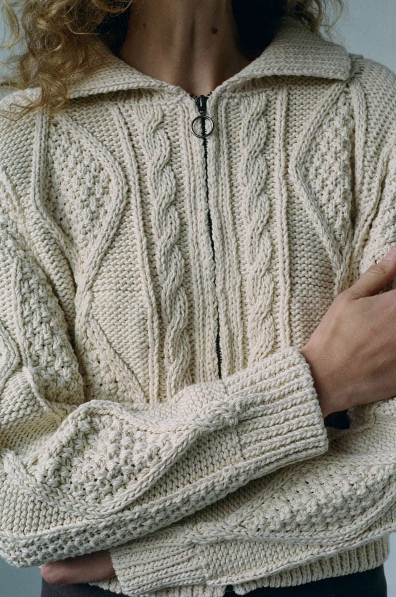 DONEGAL CARDIGAN - NATURAL